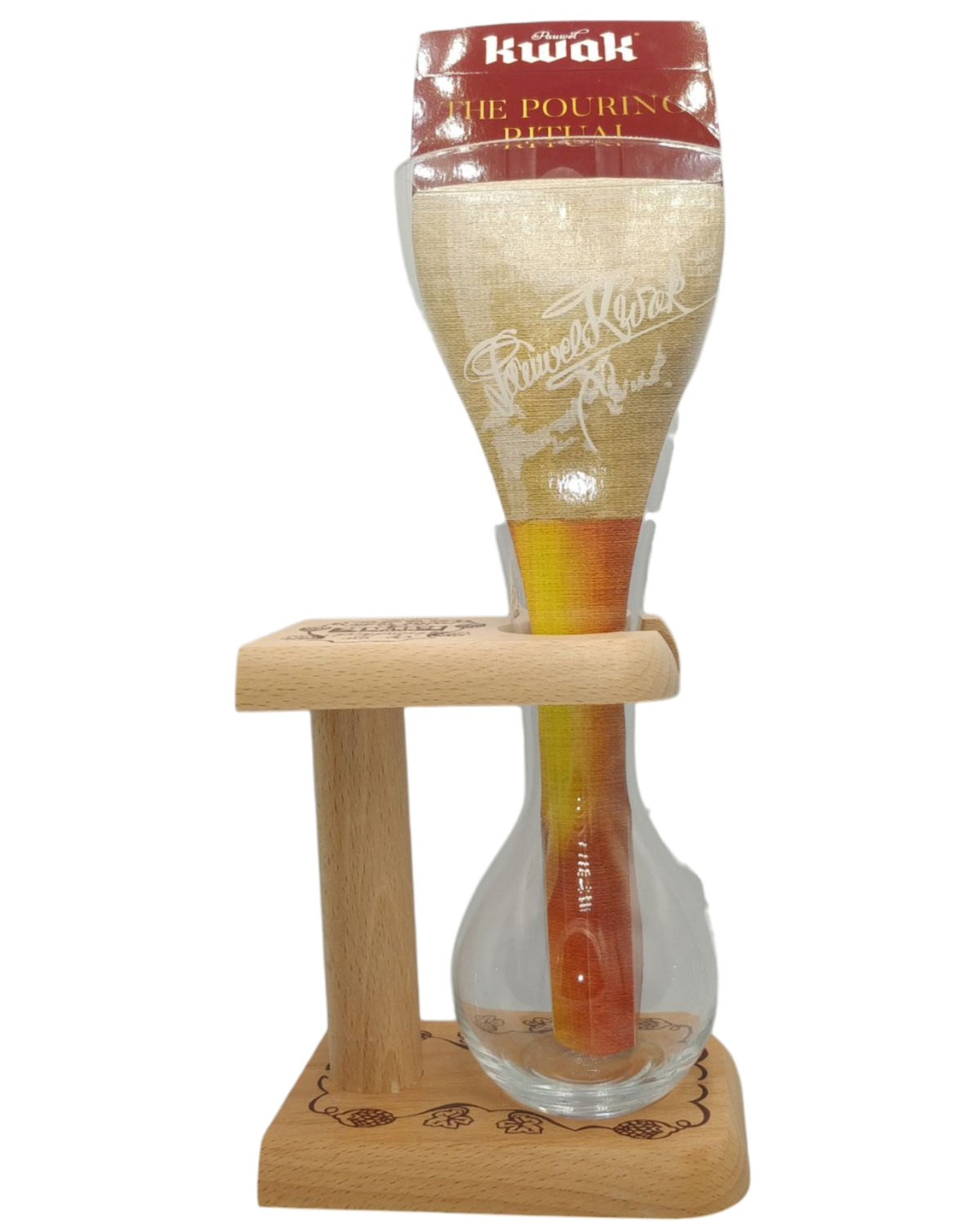Kwak gavepakke med luksusglas i holder 8,4% 4x33cl