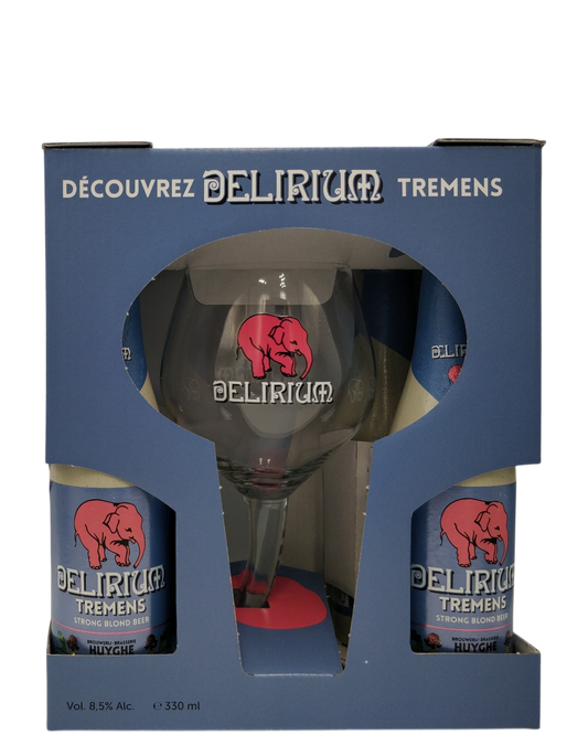 Delirium Tremens Gift Box 4/33cl+glas
